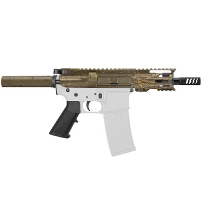 AR-15 .223/5.56 5" Barrel W/ 4'' Handguard ''FDE SPLATTER -4 MARK II'' Pistol Kit - $329.99  (Free Shipping)