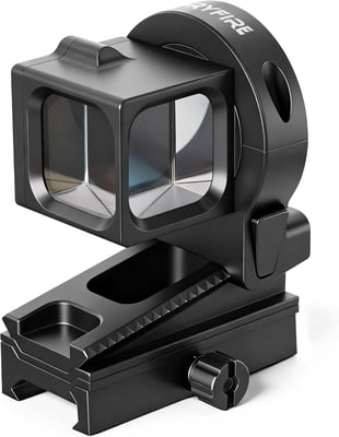 GLORYFIRE Corner Prism Sight 1 Magnification, Dual-Prism Optical System, 360° Rotatable Window, Picatinny Rail Observation Prism Optic - $179.99 (Use code 8QQNMMST) + FREE Shipping