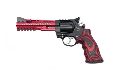Korth Super Sport GTA Revolver - .357 Magnum, 6″ Barrel, Red Wood Grips - $7597.99