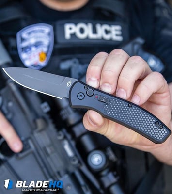 Gerber Empower Automatic Knife Black Armor Grip (3.25" Black) - $99.99 (Free S/H over $99)