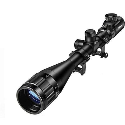 40% off CVLIFE Hunting Rifle Scope 6-24x50 AOE Red and Green Illuminated Gun Scope with Free Mount w/code 3OBOV8UA - $29.99 (Free S/H over $25)