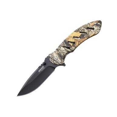 Bear & Son Brisk 1.0 Realtree Edge Camo 3.62" Black Plain Drop Point - $7.99 (Free S/H over $95, excl. Ammo, Flamm.)
