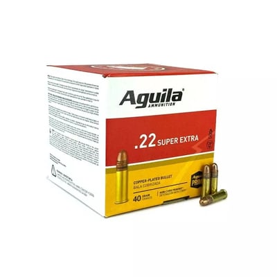 AGUILA SUPER EXTRA 22 LR 40 GRAIN HV SP 2000 rounds - $113.99 w/code "5OFFJUNE24" (Free S/H over $149)