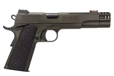 Kimber Rampart .38 Super Pistol, 5" Match Barrel, 9 Rounds, Compensator, Black G10 Grips, ODG Steel Frame - $1099.99 