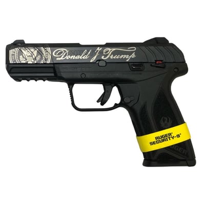 Ruger SECURITY-9 9MM 4 BLK W/ TRUMP ENGRAVING - $409.99 (Free S/H on Firearms)