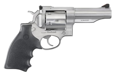 Ruger Redhawk 44 Rem Mag Satin Stainless Revolver with Hogue Monogrip - $868.4 