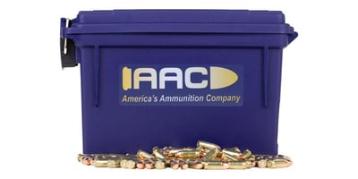 AAC 9mm Subsonic Ammo 147 Grain FMJ 500rd with 30 Cal Ammo Can - $169.99