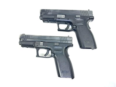 Lot of 2 Springfield XD9 9mm Pistols, Gunsmith Special - $339.98 