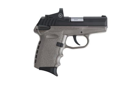 SCCY CPX-1 RD Gray / Black 9mm 3.1" Barrel 10-Rounds CTS-1500 Reflex Sight - $251.99 ($9.99 S/H on Firearms / $12.99 Flat Rate S/H on ammo)