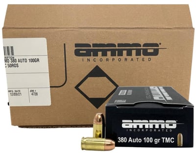 Ammo Inc Ammo Signature Series 380 ACP 100 Gr Tmc Case of 1000 Rounds - $349.99 + Free Shipping