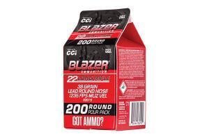 Blazer 22LR 38Gr 200 Rnd Pour Pack - $14.99