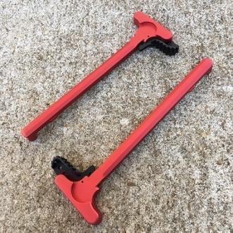 Red Charging Handle - Spec Ops Oversized Extended Latch - $25