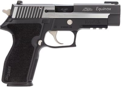 Sig Sauer P227 Equinox, Full Size 45 ACP, 4.4", 10Rd 2 Mags, Tac Rail, Fiber Optic Front Sight - $2200.99 (Free S/H over $450)