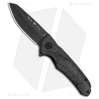 Buck Knives Sprint Ops Black Tanto Liner Lock Folding Pocket Knife - Marble Carbon Fiber - $159.99 (FREE Shipping over $50)