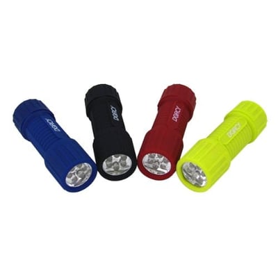 Dorcy 19-Lumen Weather Resistant LED Flashlight with Lanyard, 4-Pack, Assorted Colors (41-4241) - $4.99 (Add-on Item) (Free S/H over $25)