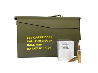 Igman 7.62x51 M80 In Ammo Can - $529.99