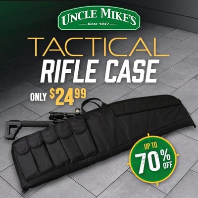 Uncle Mike's Tactical Rifle Case – 70% OFF! Only $24.99 (Free S/H over $25)