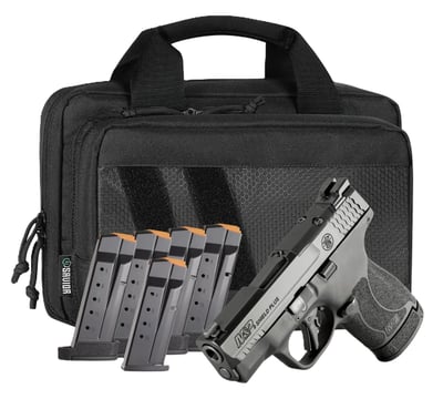 Smith & Wesson Shield Plus OR 3.1" 9mm (1)10rd/(5)13rd Pistol, w/ Pistol Bag, No Thumb Safety - $399.99 