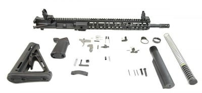 PSA AR-15 Rifle Kit 5.56 16" Nitride 1:7 Mid-Lgth 13.5" LTWT M-Lok MOE w/ MBUS Sights - $449.99 