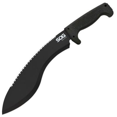 SOG Sogfari Kukri 13" Stainless Steel Survival Machete Knife Saw on the Back of the Blade, Textured Handle, Nylon Sheath - $24.58 + FREE Shipping