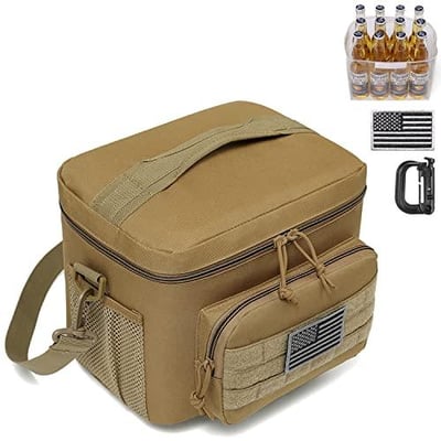 DBTAC Tactical Lunch Bag for Men, 12 Cans Insulated 9L Leakproof Cooler Tote Soft & Two Easy To Clean Liners (Brown, Black, Gray) - $23.65 (coupon price) + FREE Shipping