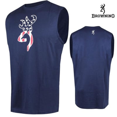 Browning Clark Muscle Tee, Navy - $7.45 (Free S/H over $25)