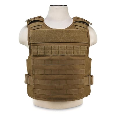 VISM By NcSTAR External Pocket Plate Carrier Vest 2XL+ (Green, Tan) - $37.79 (Buyer’s Club price shown - all club orders over $49 ship FREE)