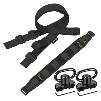 50% off CVLIFE Two Point Sling Upgrade Wide Padded Sling with Removable Sling Swivels Quick Adjust Traditional Sling Length Adjustable for Outdoor Activities w/code XWFCOG2O - $8.99 + FREE Shipping