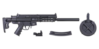 ATI GSG-16 16.25" 22lr 22rd Rifle Package w/ ATI DUO Sight and 110rd Drum, Black - $429.99 