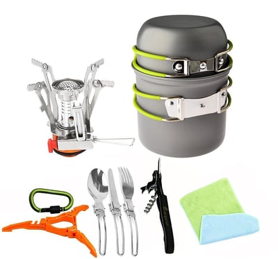 12pcs Camping Cookware - $31.99 + FS over $35 (LD) (Free S/H over $25)