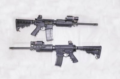 Rock River Arms LAR-15 5.56mm Police Trade-in Rifles with Sure Fire M500A Forend and Restricted Rollmarks - $699.99 (Free S/H on Firearms)
