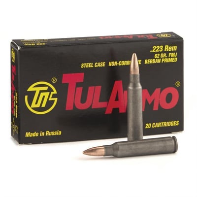 TulAmmo, .223 Remington, FMJ, 62 Grain, 20 Rounds - $4.74 (Buyer’s Club price shown - all club orders over $49 ship FREE)
