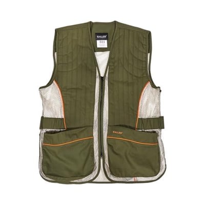 Allen Company Ace Shooting Range Vest with Moveable Shoulder Pad - Shooting Apparel for Adult Men and Women - Works for Right and Lefthanded Shooters - Medium/Large - Olive/Tan - $32.97 + FREE Shipping