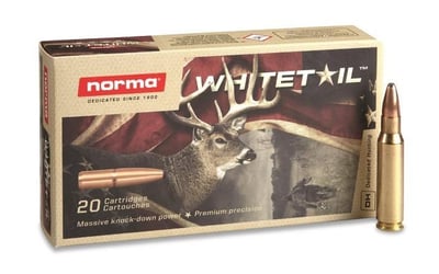 Norma Whitetail .308 Winchester Ammo 150gr SP 20 Rounds - $20.99