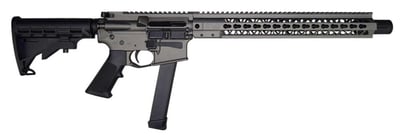 Brigade Firearms BM-9 9mm 16" 33+1 Tungsten Gray Cerakote Adjustable Stock 15" Rail - $599.49 (add to cart price) (Free S/H on Firearms)