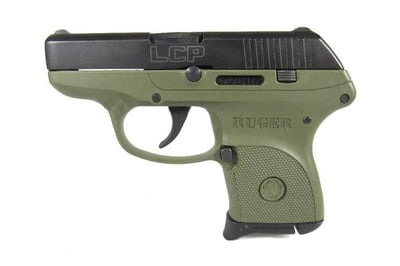 Ruger LCP 380ACP Centerfire Pistol with OD Green Grip Frame - $199.99 (Free S/H on Firearms)