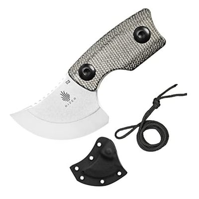 Kizer Rocker Fixed Blade Knife 1.38 Inches D2 Steel Blade Pocket Knife Micarta Handle 1051A1 - $19 + FREE Shipping