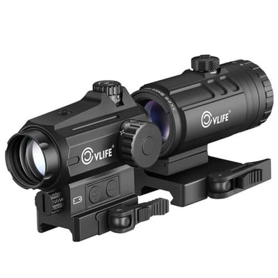35% off CVLIFE EagleTalon Multi Reticle Auto-Brightness Red Dot and 3X Magnifier Combo,2.95in Eye Relief,25MM Large Lens Motion Awake Red Dot Sight with QD Mount, Compact Magnifier with Flip-to-Side Mount w/code LQ96ILYD + FREE Shipping