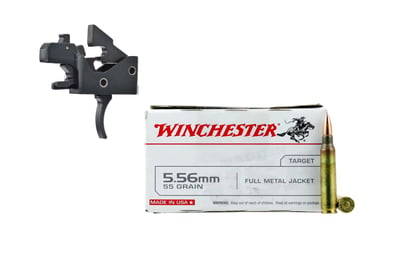 Partisan Triggers Disruptor AR-15 3 Position Drop In Forced Reset Trigger + Winchester WM193K M193 5.56NATO 55 Grain FMJ Rifle Ammo - 1000 Rounds - $689.95 