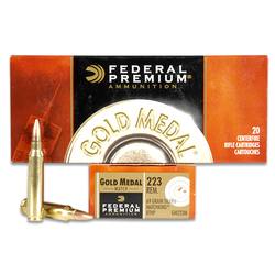 Federal .223 Gold Medal Match BTHP 69 Grain 2950 fps 20 Round Box - $22.55 (Buyer’s Club price shown - all club orders over $49 ship FREE)