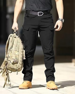 Boonlight Men's Lightweight Tactical Pants, Water Resistant Hiking Cargo Pants Multiple Pockets M, L, XL, XXL (4 Colors) - $18.99 + FREE Shipping