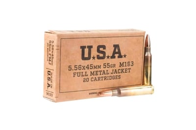 Freedom 5.56 M-193 55 gr Full Metal Jacket (FMJ) New