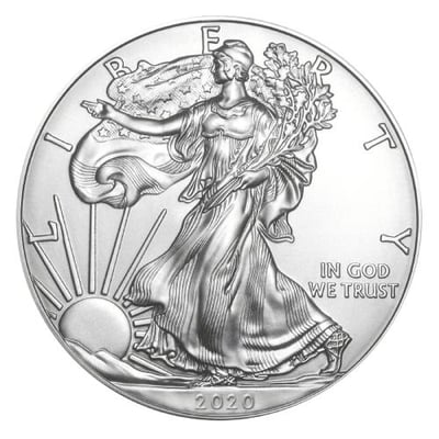 2020 American Silver Eagle Coin BU - $40.59 (Free S/H over $99)