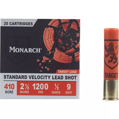 Monarch Target Load .410 Bore Shotshells - 25 Rounds - $9.99 (Free S/H over $25, $8 Flat Rate on Ammo or Free store pickup)