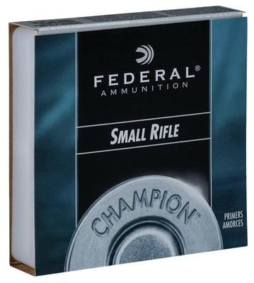 Federal Ammo Small Rifle Primer Champion 5000rd Case - $409.99 shipped