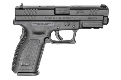 Springfield XD9 9mm 4" barrel 10 Rnds w/5 Mags & Range Bag - $451.44 (Free S/H on Firearms)