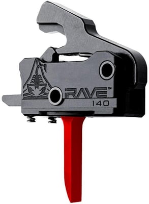 Rise Armament RAVE 140 Drop-in Trigger Flat RED - $99.95 (FREE Shipping over $50)