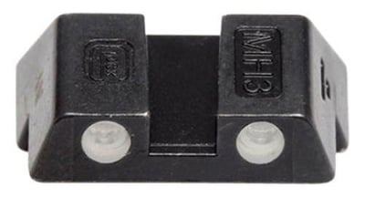 Glock Rear Sight 6.1mm .240" Height Slim Fits Glock 42 and 43 Steel Black Tritium - $31.25 w/ Code: "DG5" 