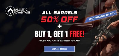 Ballistic Advantage Barrels 50% Off + Buy One, Get One FREE @ Bereli (Free S/H)