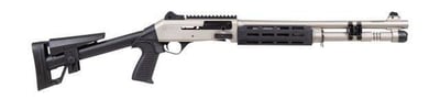 Panzer Arms M4 SPEED PRO Tactical 12 Gauge 18.5" 5rd Shotgun, Nickel - $629.99 
